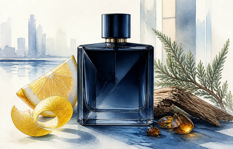 Chanel Bleu de Chanel 보틀 일러스트