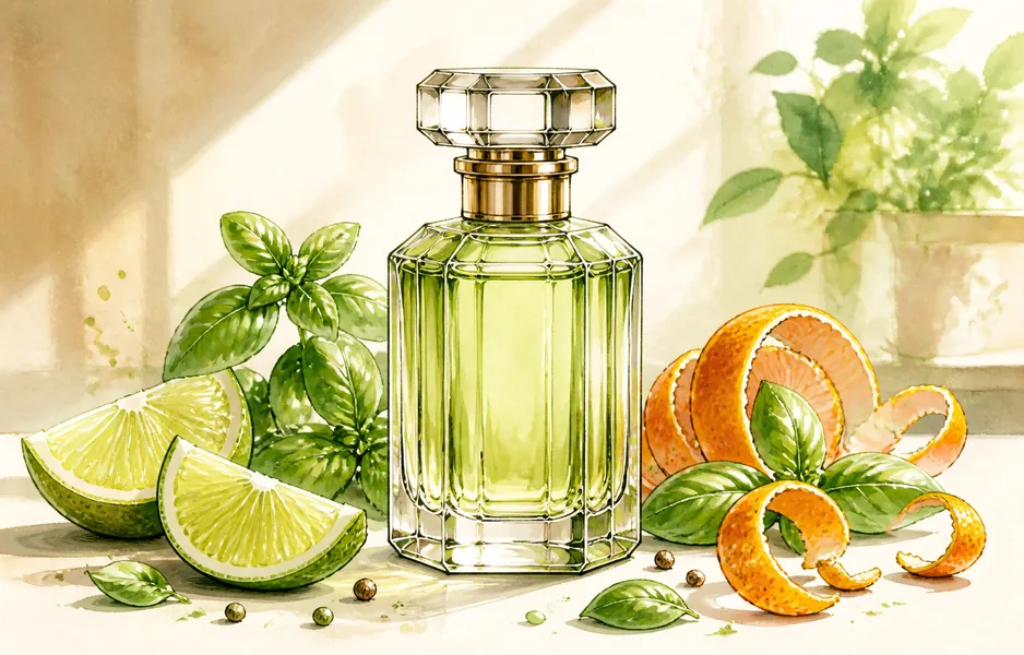 Jo Malone London Lime Basil & Mandarin 보틀 일러스트